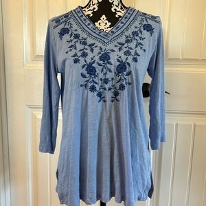 Style & Co Petite M 3/4 Sleeve Top